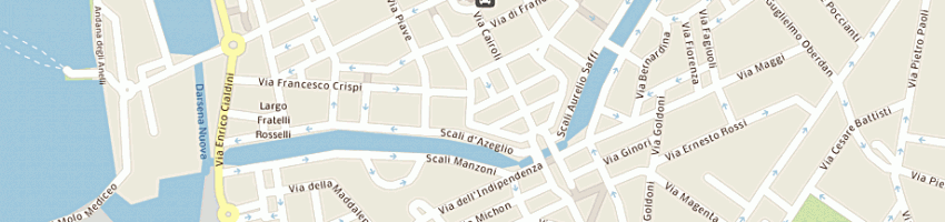 Mappa della impresa damiani michela prodotti per parrucchiera a LIVORNO