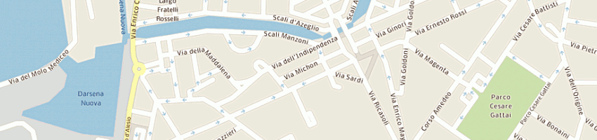 Mappa della impresa automobile club d'italia a LIVORNO