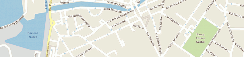 Mappa della impresa donati massimo e c (snc) a LIVORNO