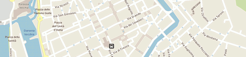 Mappa della impresa mangini luca a LIVORNO