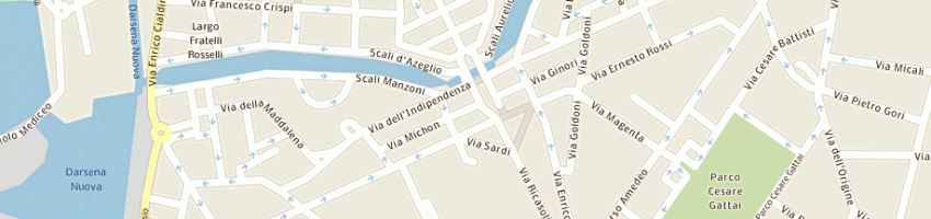 Mappa della impresa campi a LIVORNO