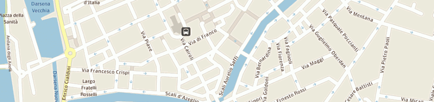 Mappa della impresa check data di demi michela e c sas a LIVORNO
