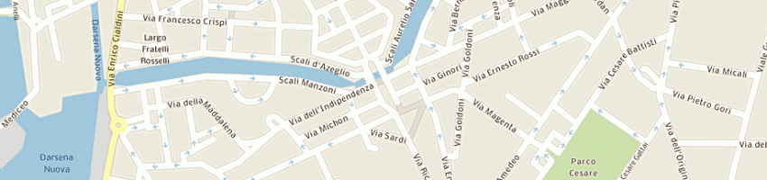 Mappa della impresa bar il folletto since 1835 di perini gianni a LIVORNO