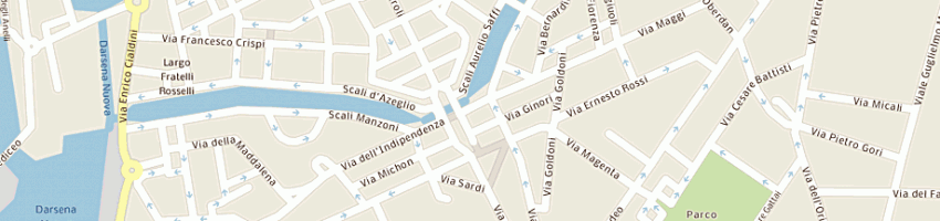 Mappa della impresa erboristeria l'erbario a LIVORNO