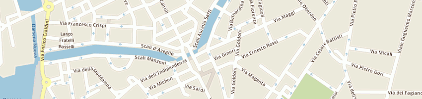 Mappa della impresa pizzeria umbra - sas di scatolini cinzia e c a LIVORNO
