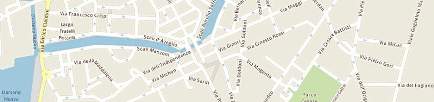 Mappa della impresa stiletex sas a LIVORNO