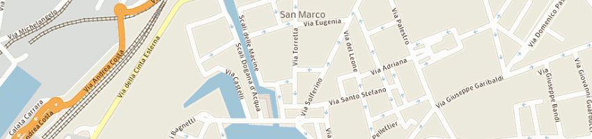 Mappa della impresa vetreria cesare milanese a LIVORNO