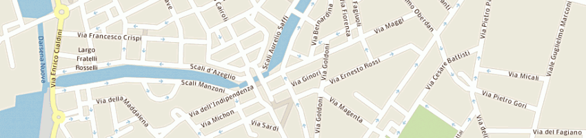 Mappa della impresa santerini antonio a LIVORNO