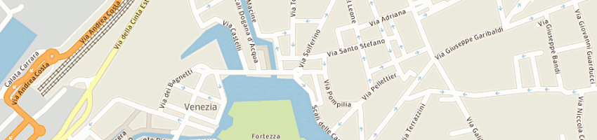 Mappa della impresa macelleria caldelli p a LIVORNO