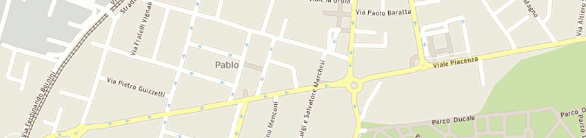Mappa della impresa laboratorio odontotecnico sas a PARMA