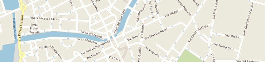 Mappa della impresa fattori aldo a LIVORNO