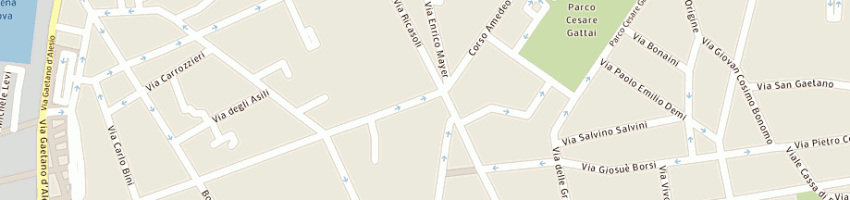 Mappa della impresa trattoria l'angelo d'oro (snc) a LIVORNO