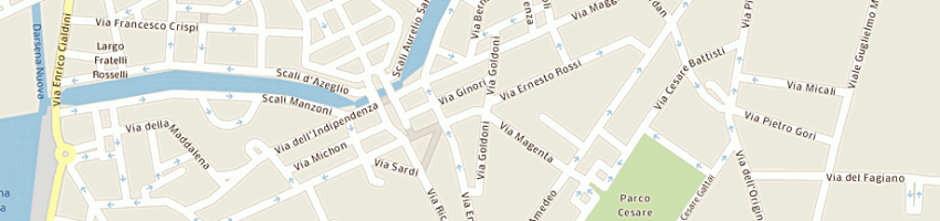 Mappa della impresa parrucchiere leonardo a LIVORNO