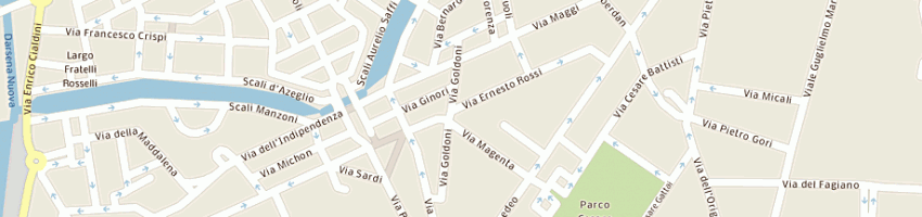 Mappa della impresa tabaccheria masula sergio a LIVORNO