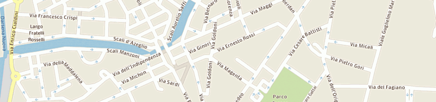 Mappa della impresa cartolibreria labronica a LIVORNO