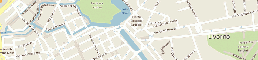 Mappa della impresa centro fisioterapico palminteri sas a LIVORNO