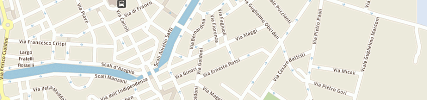 Mappa della impresa agenzia pratiche a-p-a-m ughi di ughi erasmo a LIVORNO