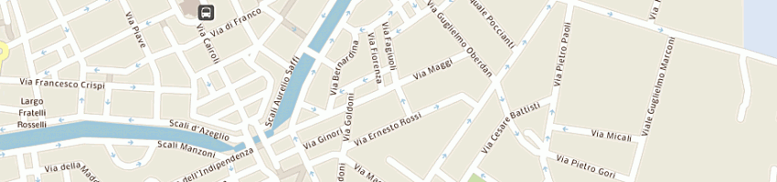 Mappa della impresa paggini mirco a LIVORNO