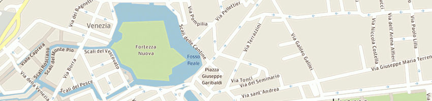 Mappa della impresa testi ferruccio srl a LIVORNO