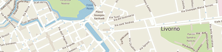 Mappa della impresa pulcinelli g a LIVORNO