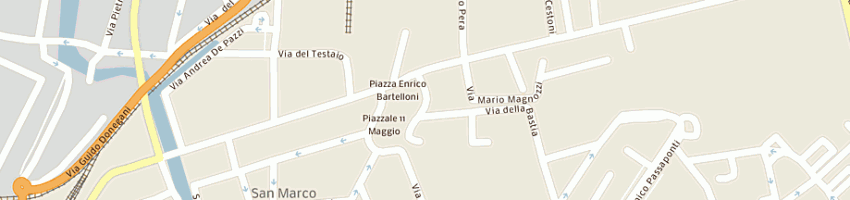 Mappa della impresa vetreria d'arte bersanetti sdf a LIVORNO