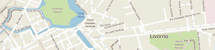Mappa della impresa termoidraulica folgore di casagrande e gori a LIVORNO