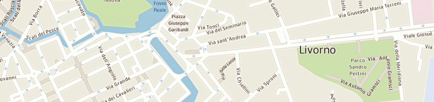 Mappa della impresa filidei antonella a LIVORNO