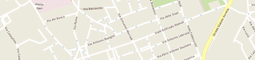 Mappa della impresa l'elettrografica di montanelli umberto a LIVORNO