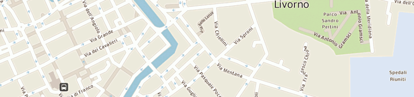 Mappa della impresa testi ferruccio (srl) a LIVORNO