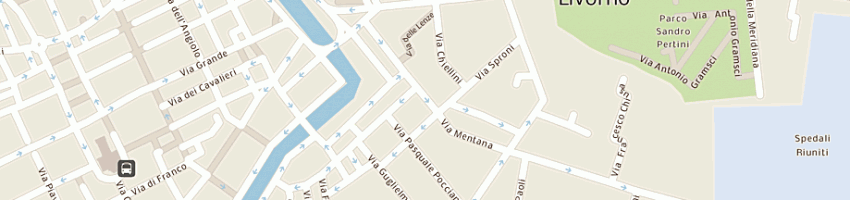 Mappa della impresa cancelli mauro snc a LIVORNO