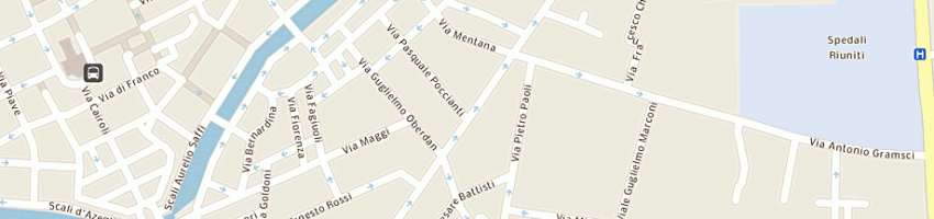 Mappa della impresa farmacia nuova dr emmanuele de libero a LIVORNO