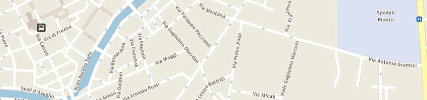 Mappa della impresa foto studio' 247' seravagli andrea a LIVORNO
