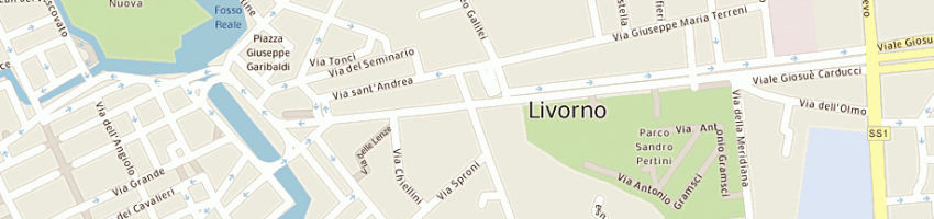 Mappa della impresa bar pelletti di innocenti m a LIVORNO