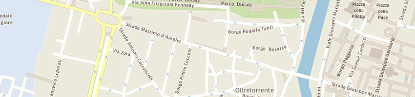Mappa della impresa santini paolo e frau giancarlo sas a PARMA