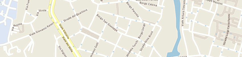 Mappa della impresa trattoria il cortile sas a PARMA