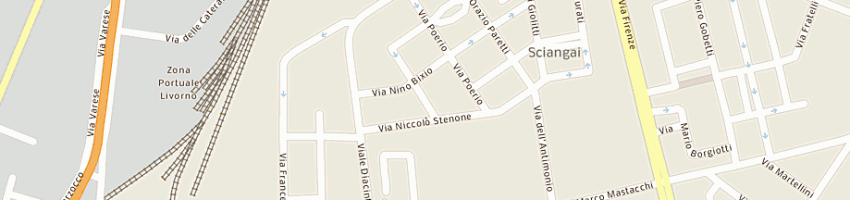 Mappa della impresa cecchini mirco a LIVORNO