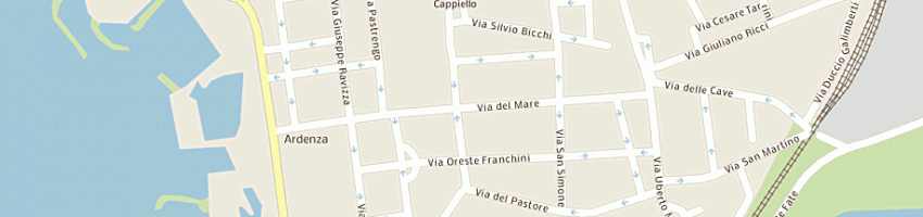 Mappa della impresa farmacia culla dr culla maria e c snc a LIVORNO