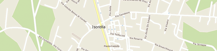 Mappa della impresa mulino mangeri dei flli mangeri giovanni pietro e g battista snc a ISORELLA