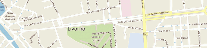 Mappa della impresa centro sociale a mencacci a LIVORNO