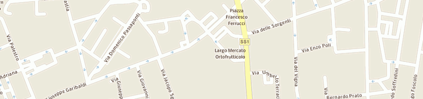 Mappa della impresa spagnoli ilio e figli srl a LIVORNO
