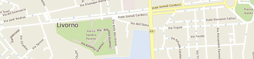 Mappa della impresa misuri ivano e gino sas a LIVORNO