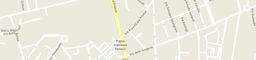 Mappa della impresa fenzi bruno a LIVORNO