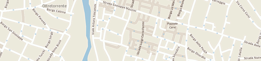 Mappa della impresa fitstore di raggi andrea e c snc a PARMA