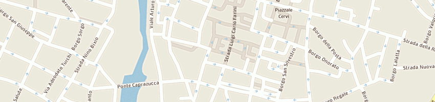 Mappa della impresa trattoria del tribunale a PARMA