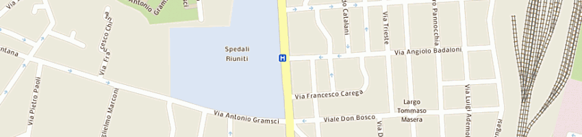 Mappa della impresa pizzeria charleston di cataldo antonio a LIVORNO