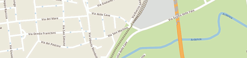 Mappa della impresa centro sociale ardenza a LIVORNO