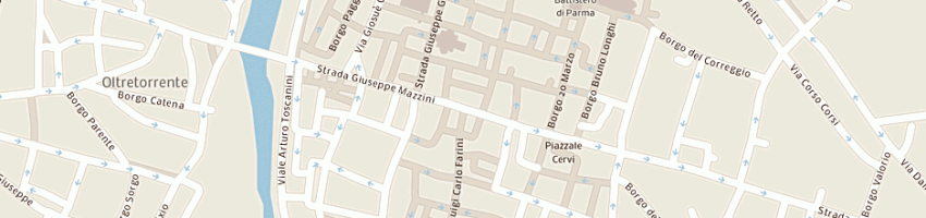 Mappa della impresa visus ottica optometria a PARMA