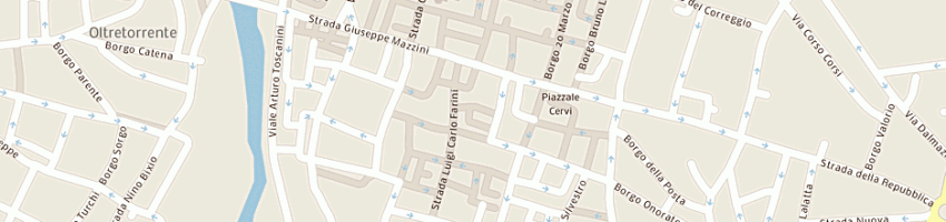 Mappa della impresa ristorante gallo d'oro a PARMA