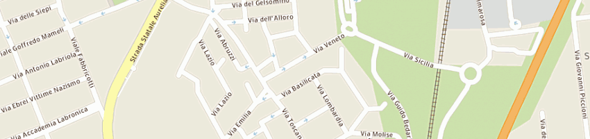 Mappa della impresa fonti snc a LIVORNO