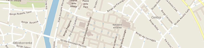 Mappa della impresa miluna gioielleria umbrino snc a PARMA